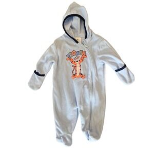 Disney Baby Tigger Vintage Hooded Footed Pajamas Onesie Bunting size 0-3 months‎